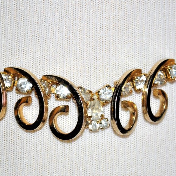 VINTAGE CIRCA 1955 SAC (Sarah Coventry) Celestial Fire Rhinestone Necklace - Picture 3 of 6